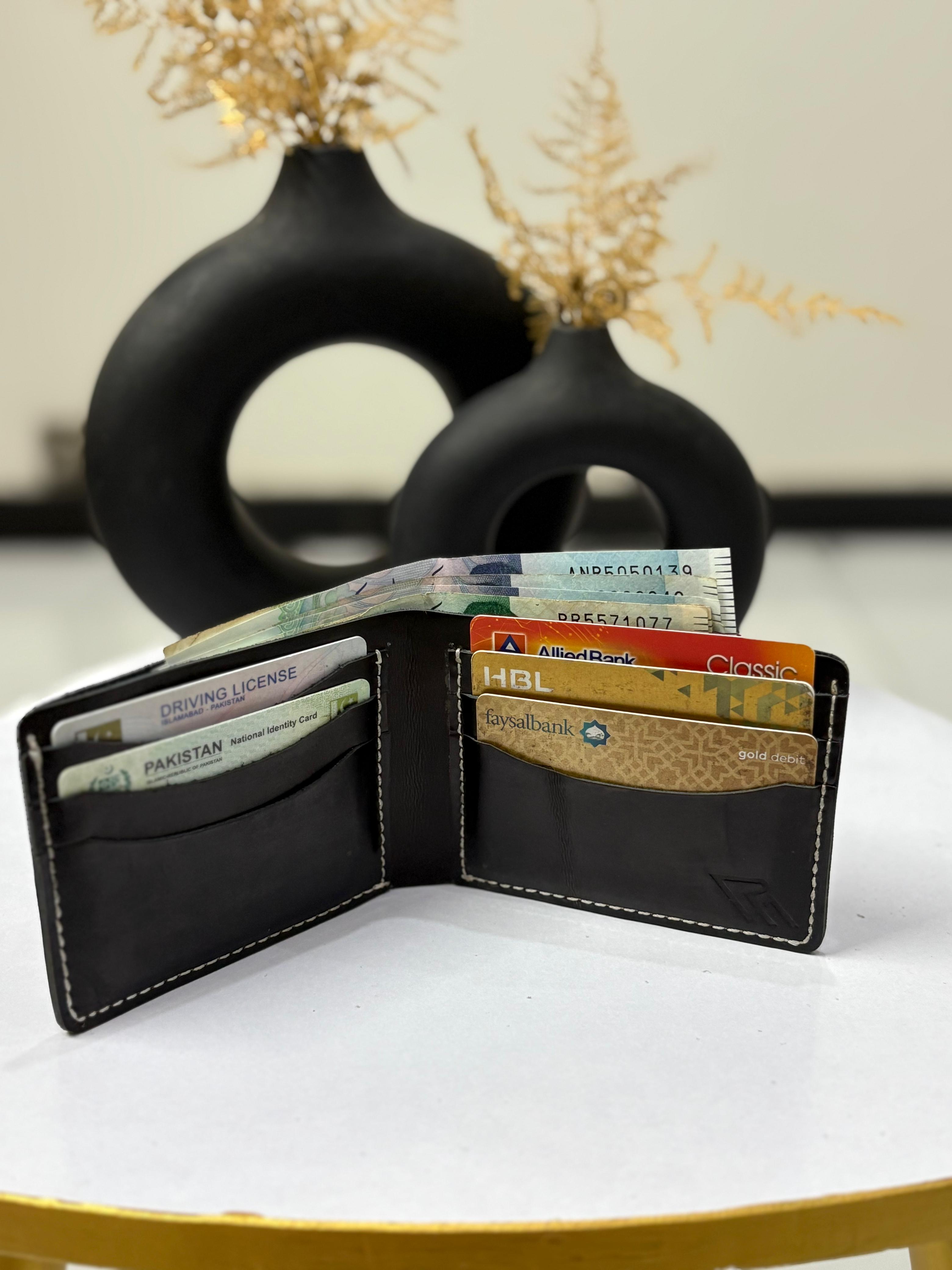 Handmade Leather Wallet Slim & Stylish Bifold
