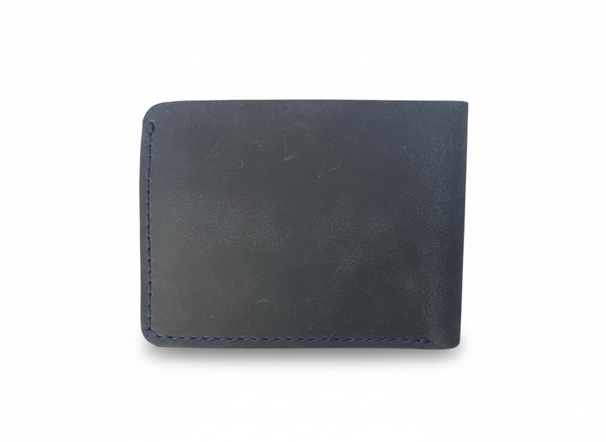Grain Leather Wallet for Men - Bifold Wallet Ultra Strong Stitching