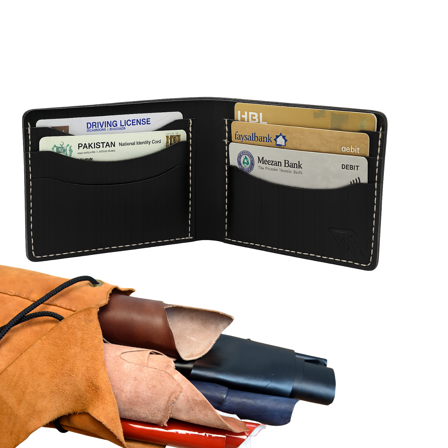 Handmade Leather Wallet Slim & Stylish Bifold